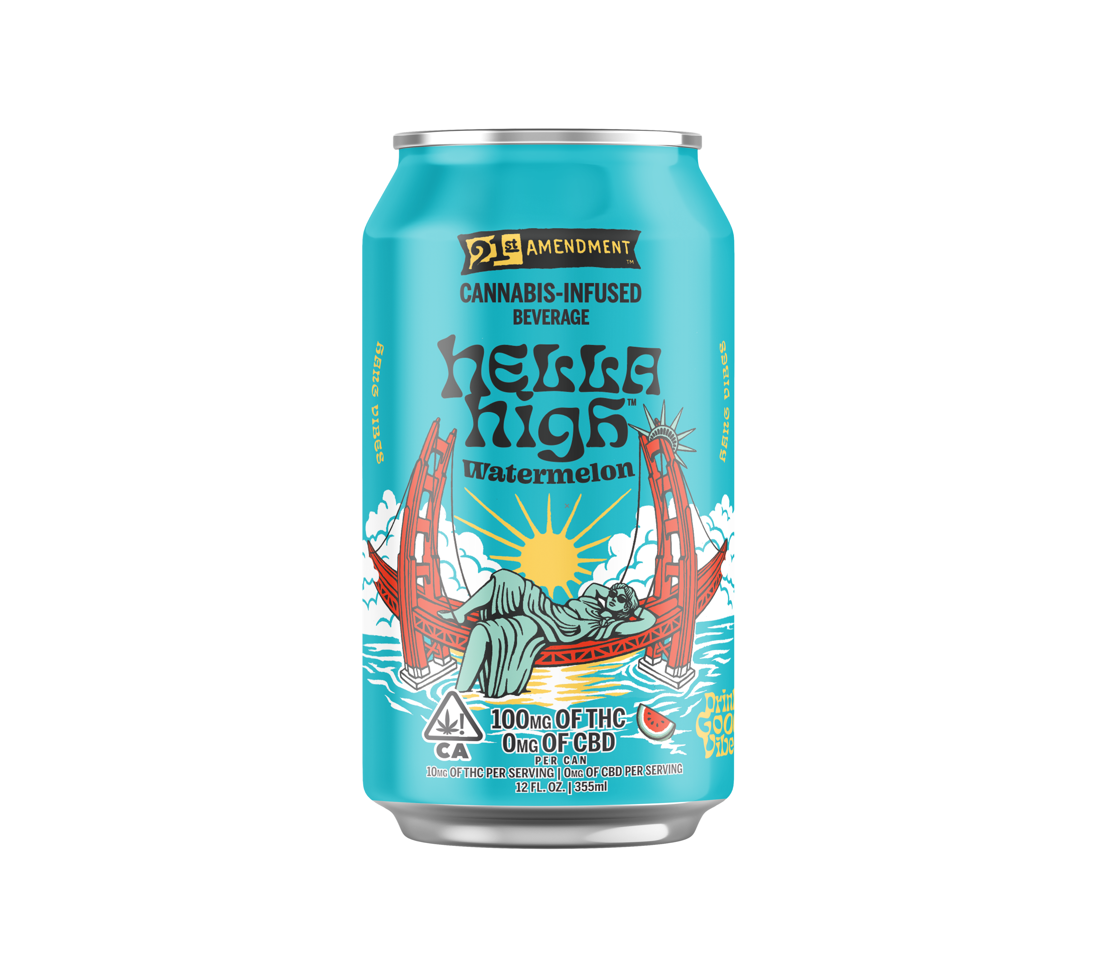 MANZANITA NATURALS - 21ST AMENDMENT HELLA HIGH WATERMELON 100MG