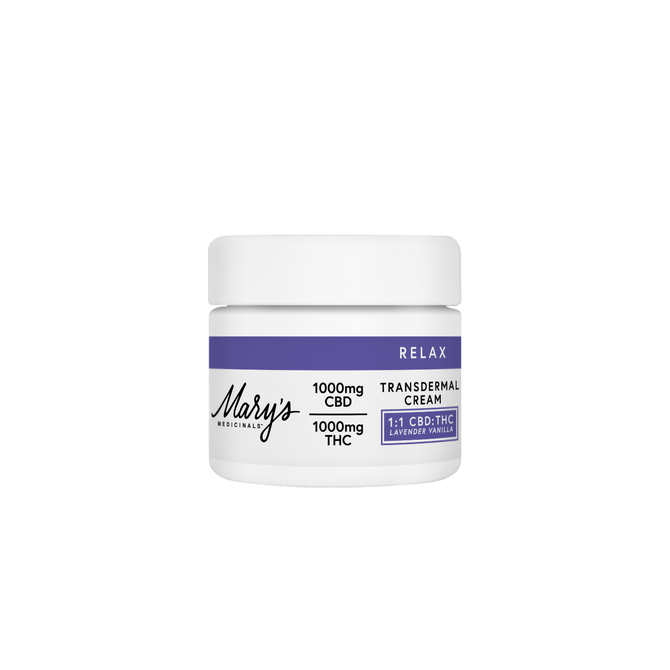 RELAX 1:1 TRANSDERMAL CREAM - LAVENDER VANILLA