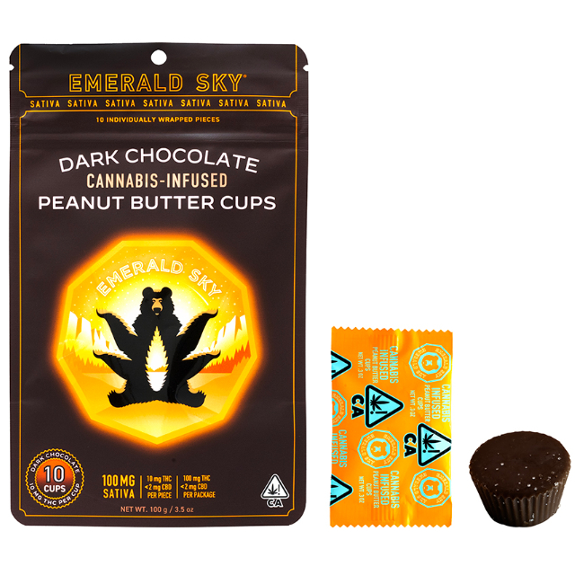 SATIVA DARK CHOCOLATE PEANUT BUTTER CUPS