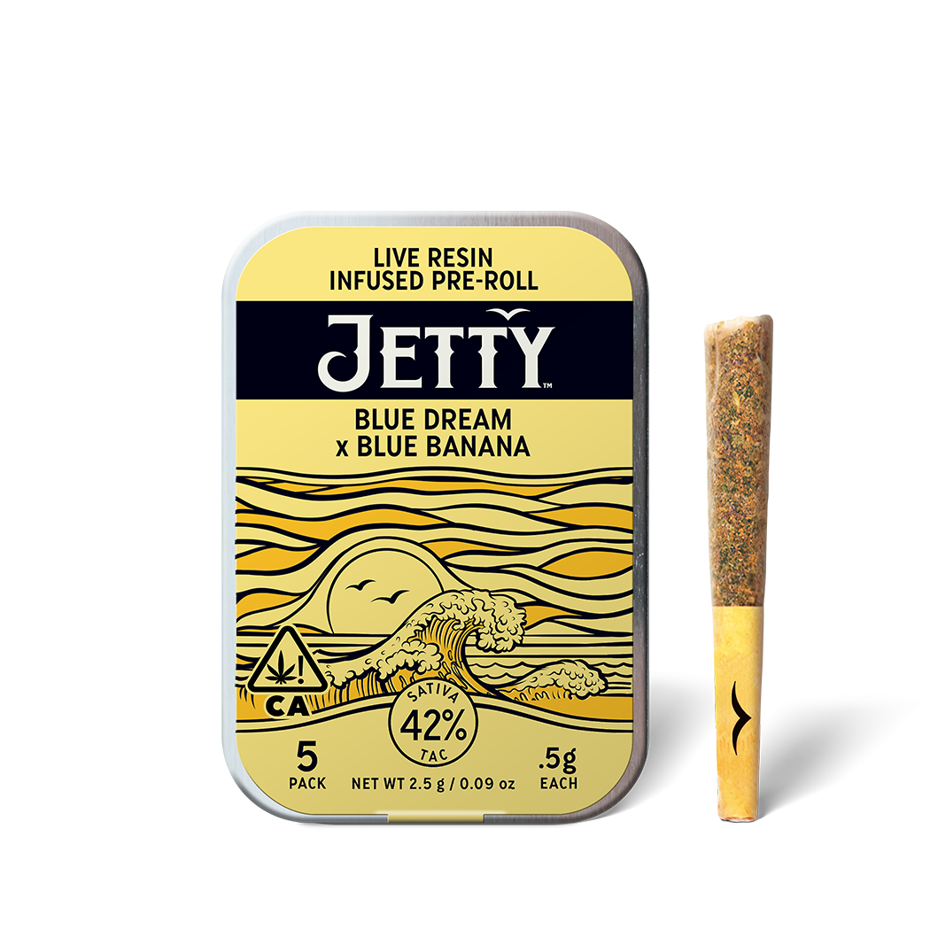 BLUE DREAM X BLUE BANANA 5PK LIVE RESIN INFUSED