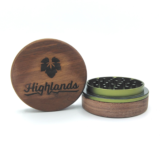 2 PIECE WALNUT WOOD GRINDER