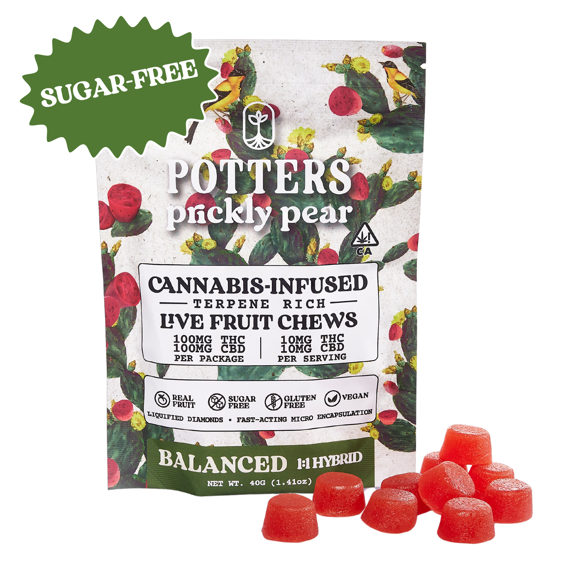 SUGAR-FREE PRICKLY PEAR CBD 1:1