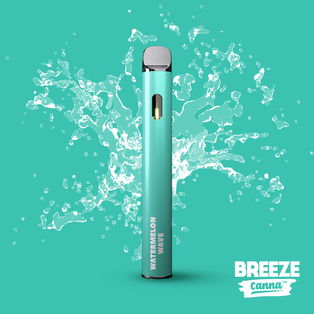 breeze watermelon vape Wave | 1g | AIO Flavor:Magic Mint Troll X RTA - nicotine free