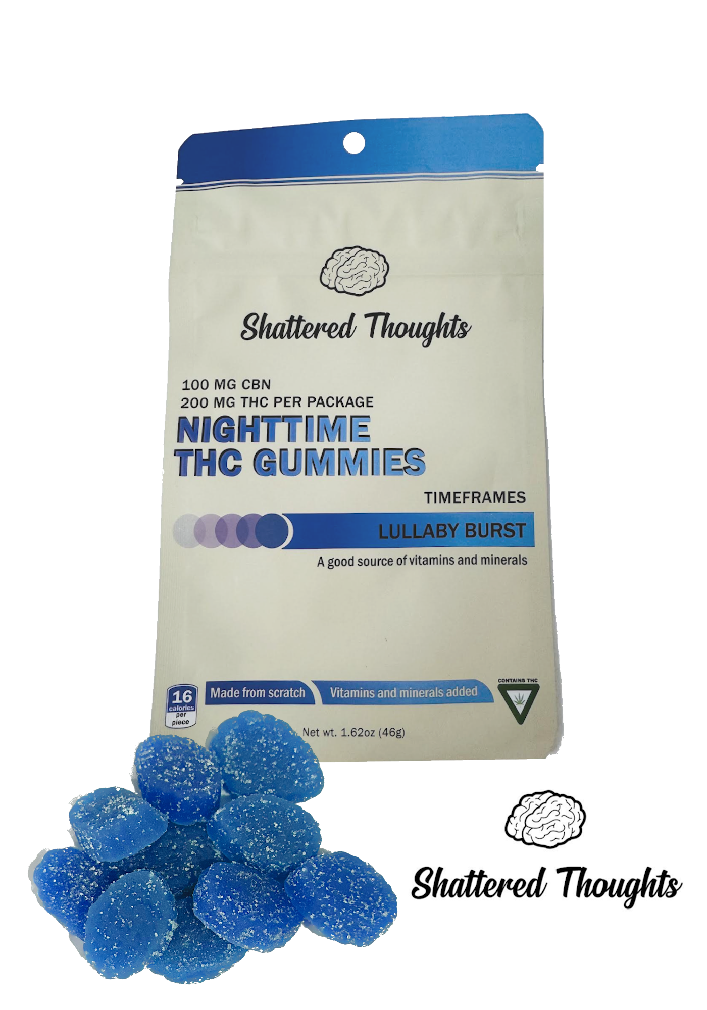 Nighttime Lullaby Burst   200mg Gummy