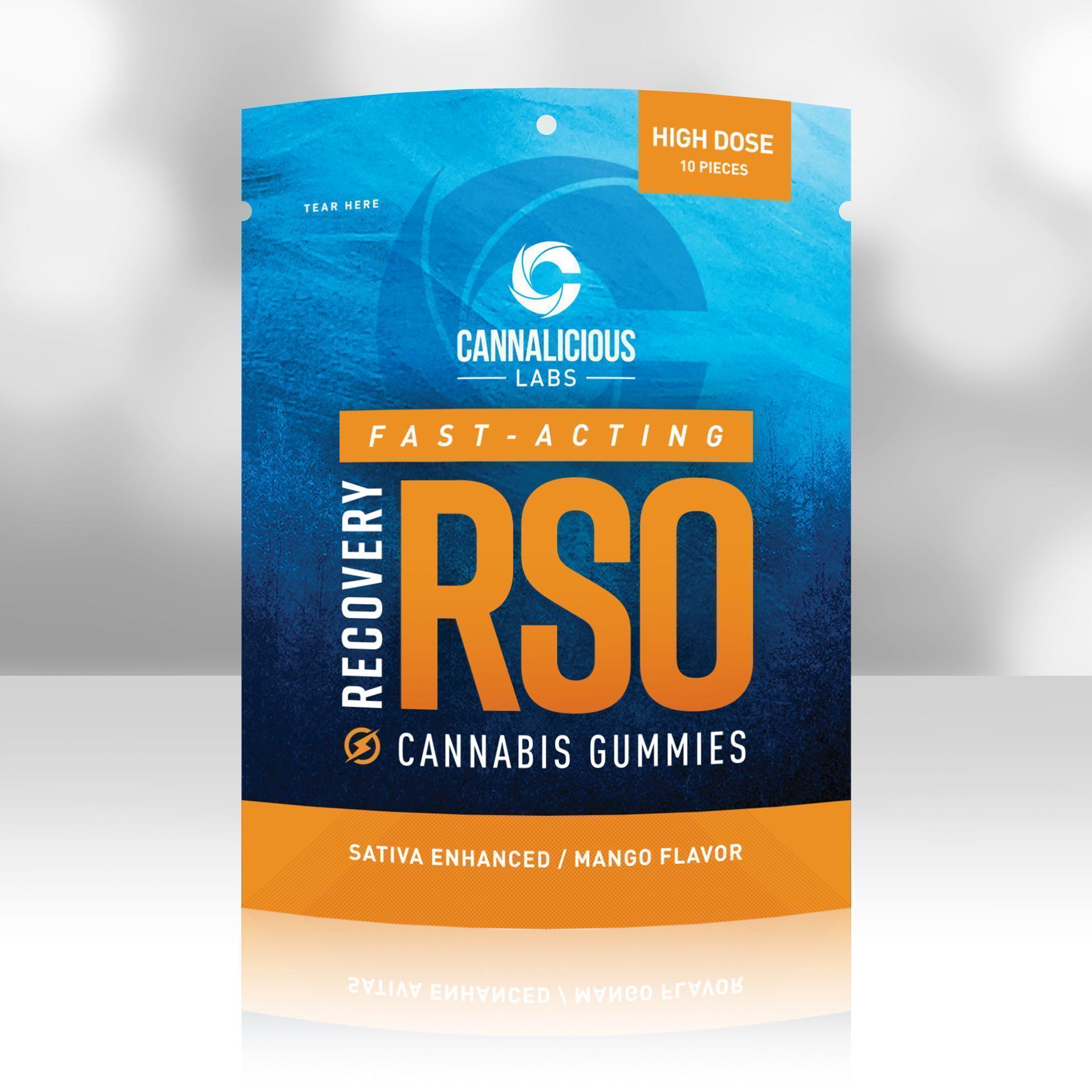Cannalicious - MANGO- RSO GUMMY RECOVERY - SATIVA -200MG Main Image