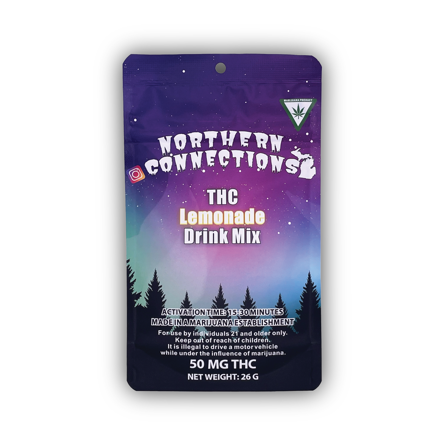 Northern connections - LEMONADE THC DRINK MIX 50MG Main Image