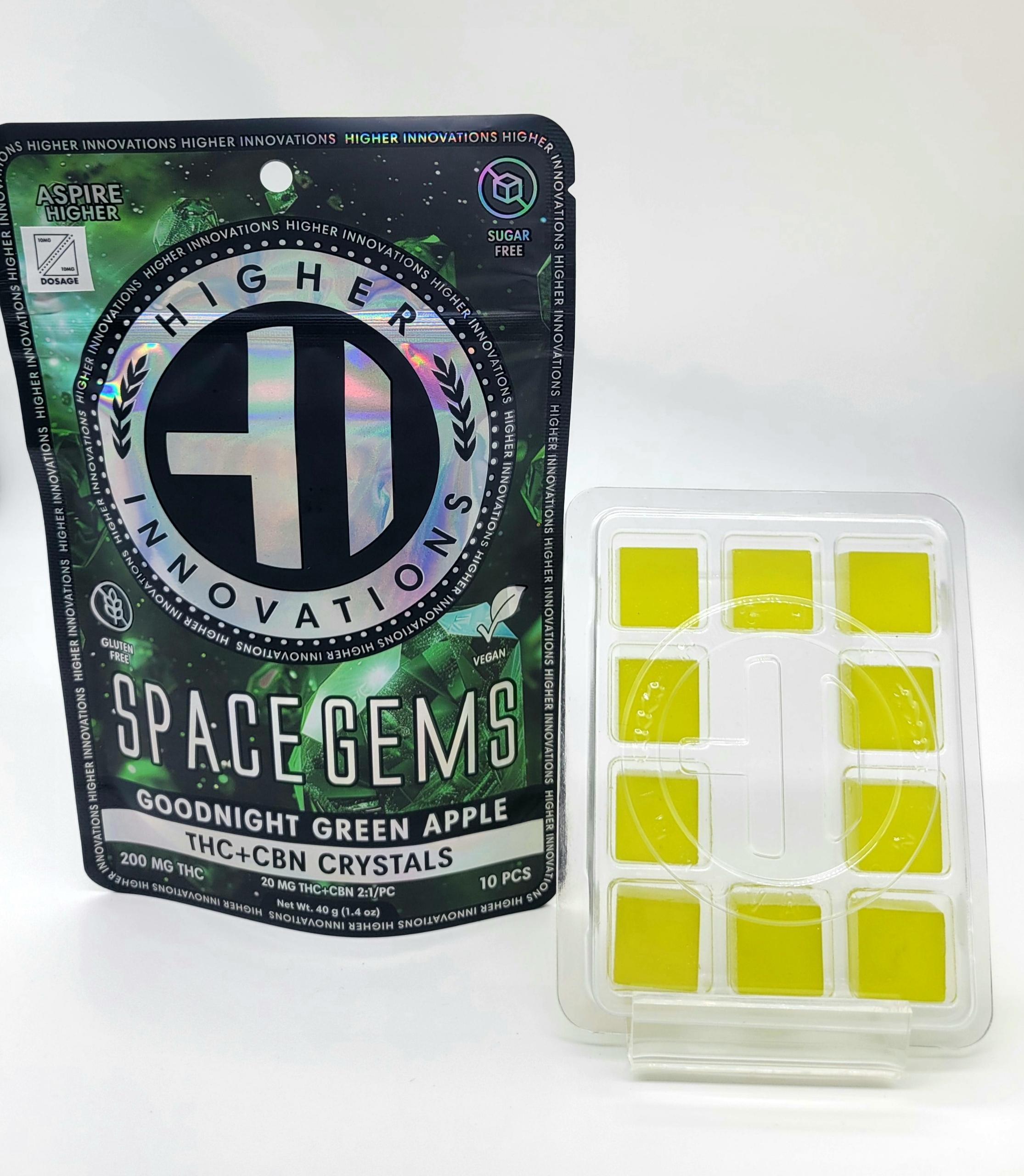 Harbor farmz - HI - GOODNIGHT GREEN APPLE SPACE GEMS W/CBN 200MG Main Image