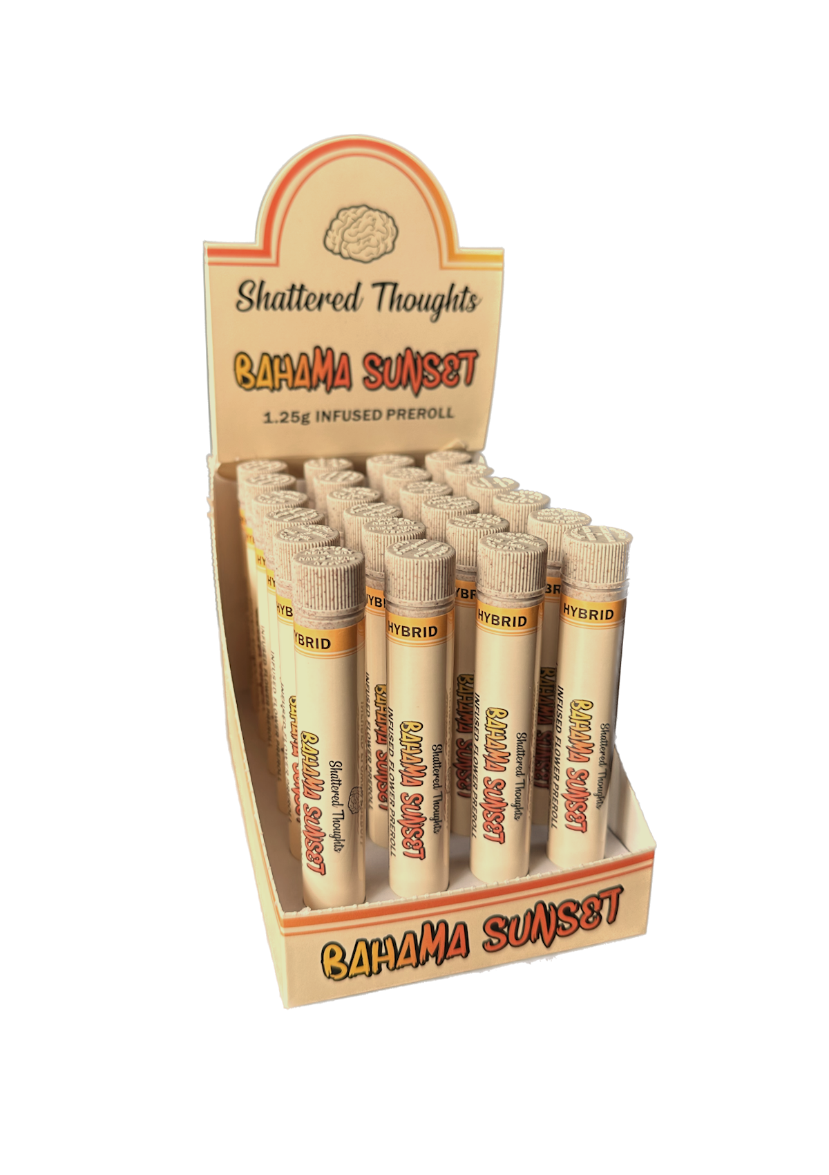 Shattered thoughts - BAHAMA SUNSET 1.25G INFUSED PREROLL