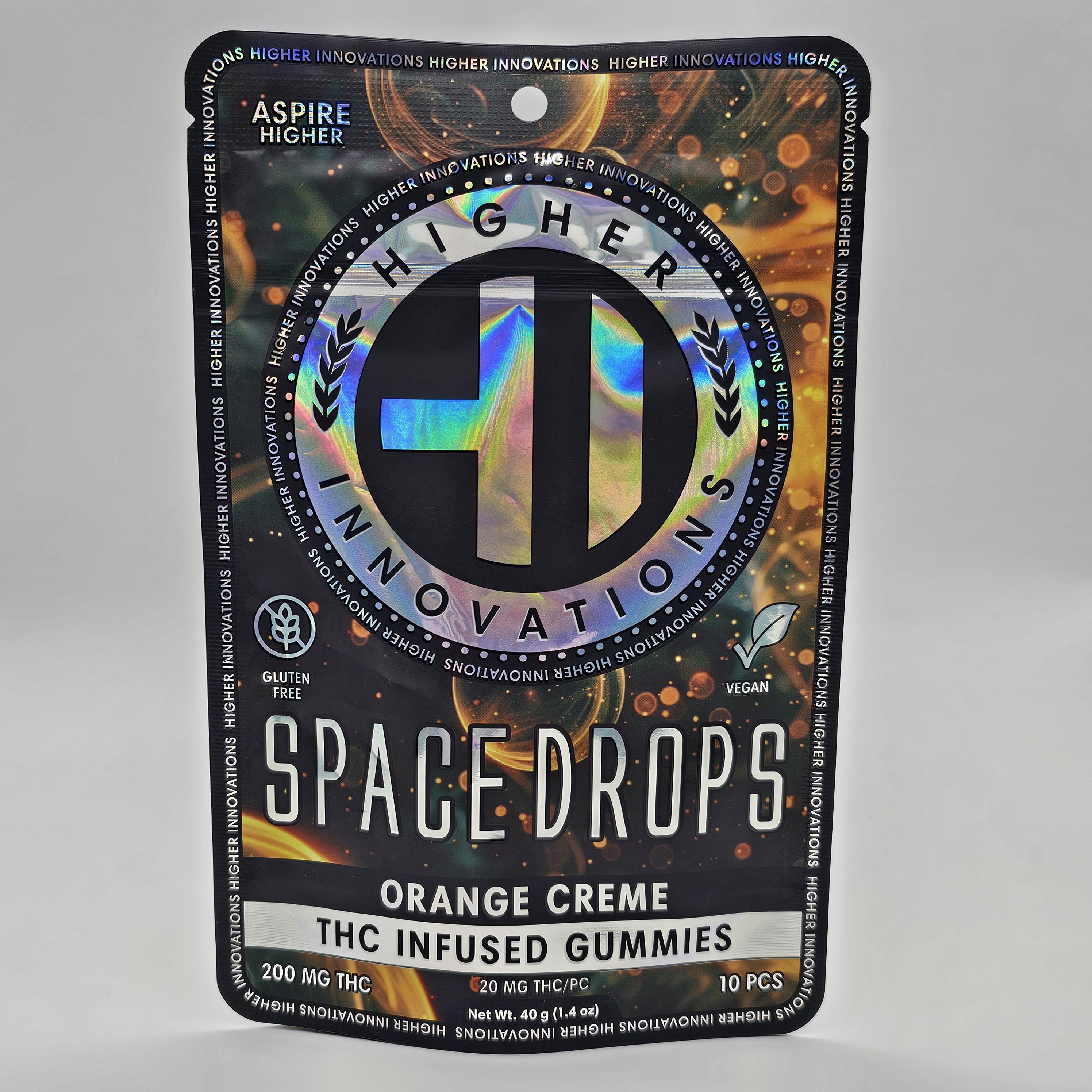 HI - ORANGE CREME SPACE DROPS GUMMIES 200MG