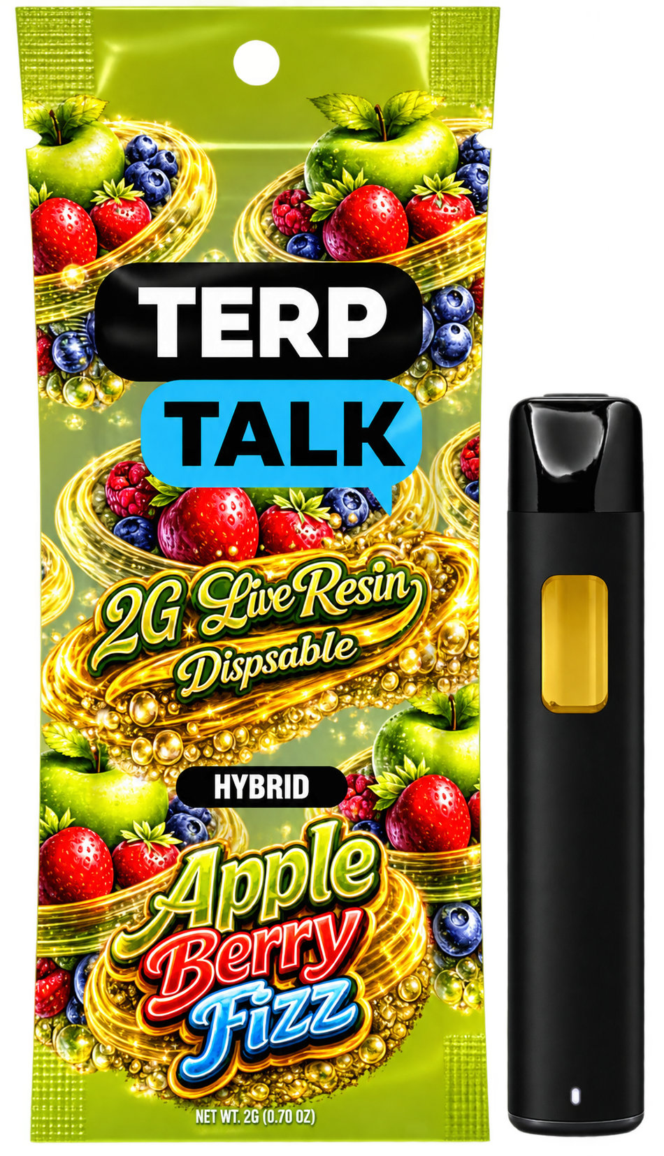 Terp talk - Apple Berry Fizz 2G Live resin Disposable Main Image