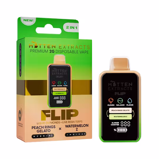 PEACH RINGS GELATO / WATERMELON Z FLIP 2G DISPOSABLE - 2 g