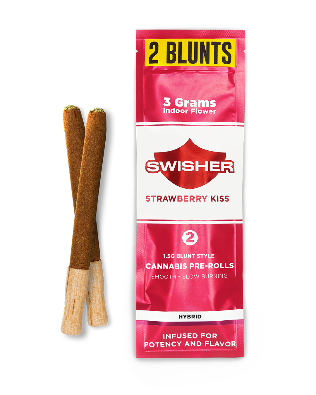 Swisher - Strawberry Kiss 2-PACK 1.5G INFUSED BLUNT