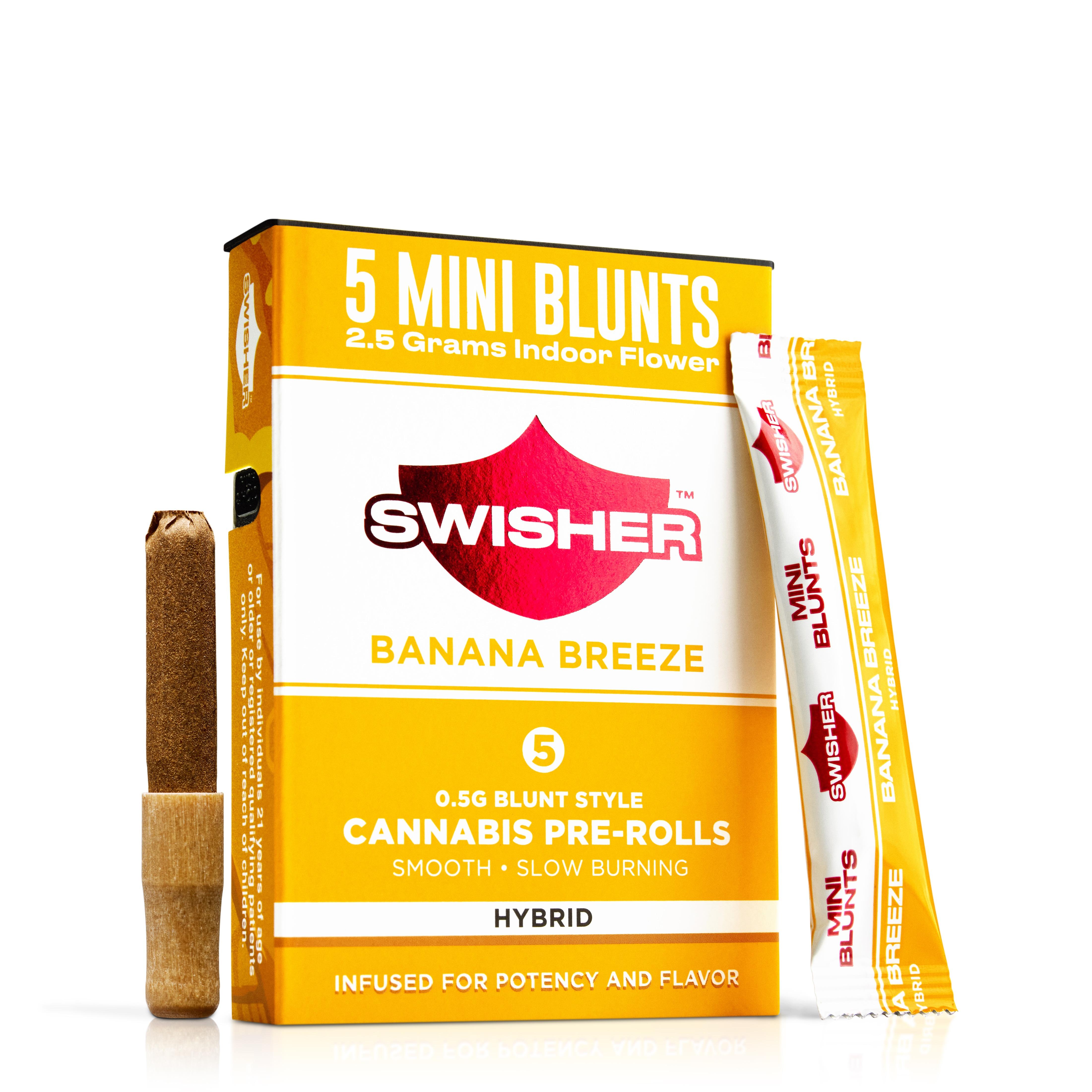 Swisher - BANANA BREEZE 5-PACK .5G INFUSED MINI BLUNTS