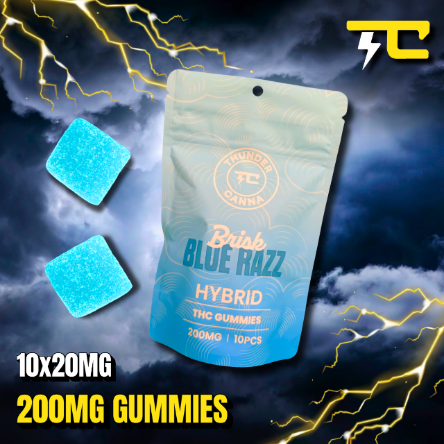 Thunder canna - BLUE RAZZ 10 X 20MG - 200MG