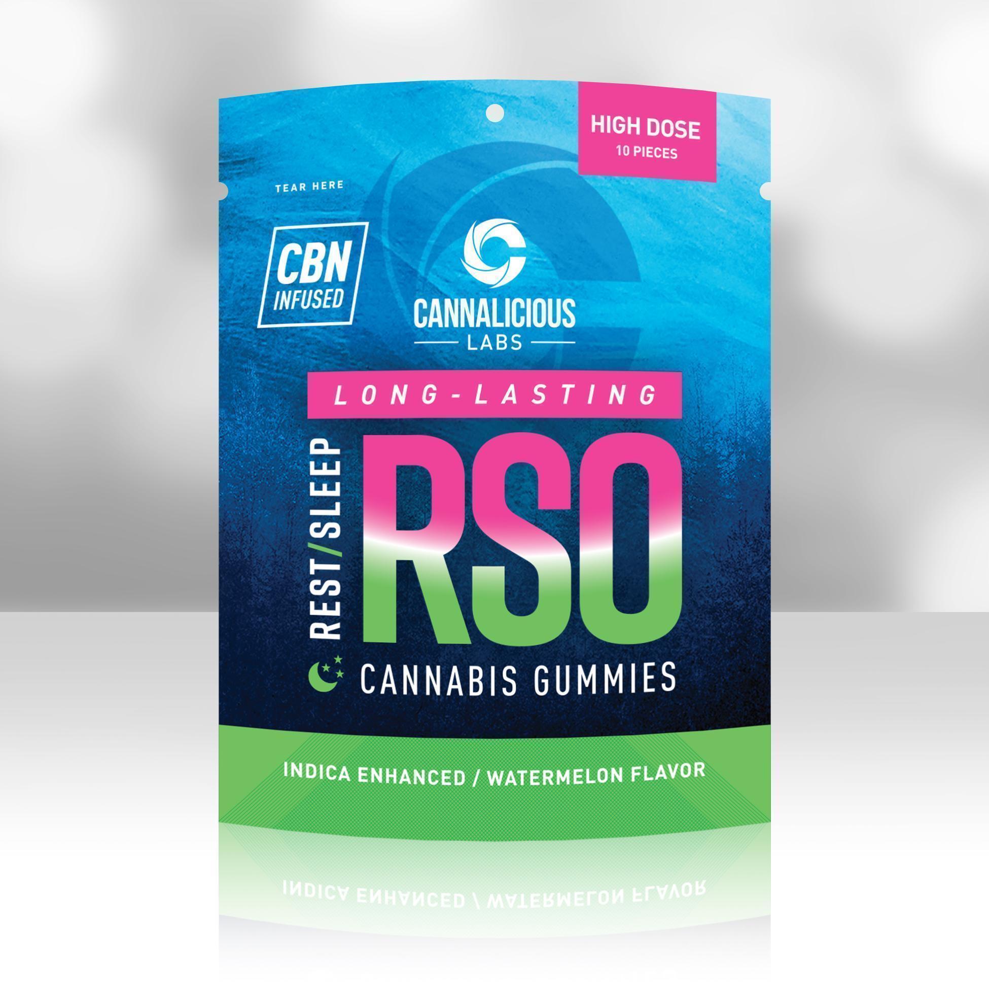 Cannalicious - RSO REST GUMMY - WATERMELON 200MG