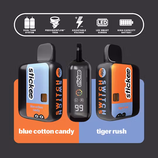 TIGER RUSH | BLUE COTTON CANDY 4G DISPOSABLE