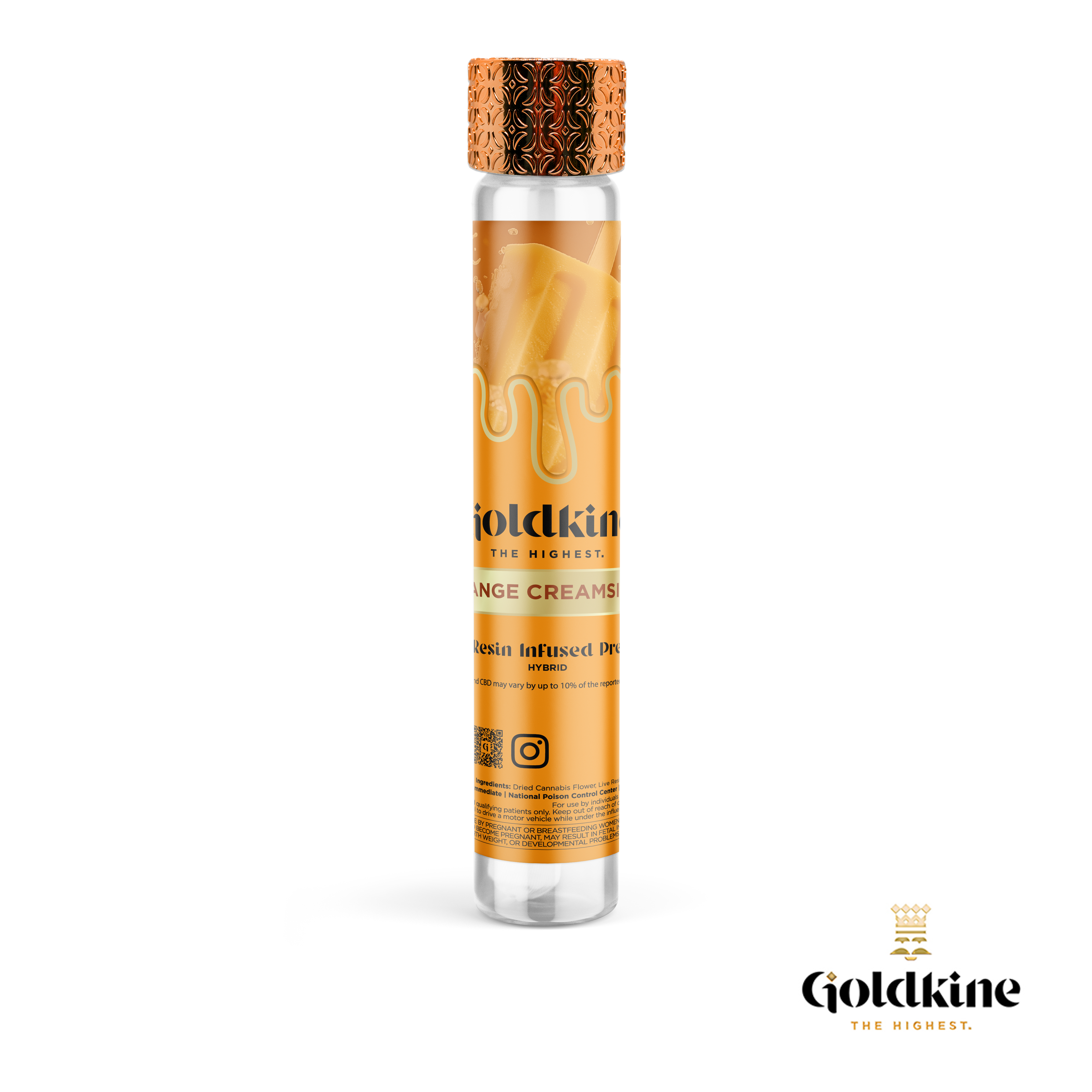 Goldkine - ORANGE CREAMSICLE 1G INFUSED PREROLL Main Image