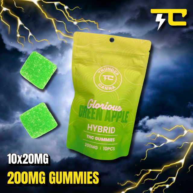 Thunder canna - GREEN APPLE 10 X 20MG - 200MG