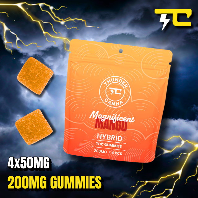 Thunder canna - MANGO GUMMIES 4CT 200MG