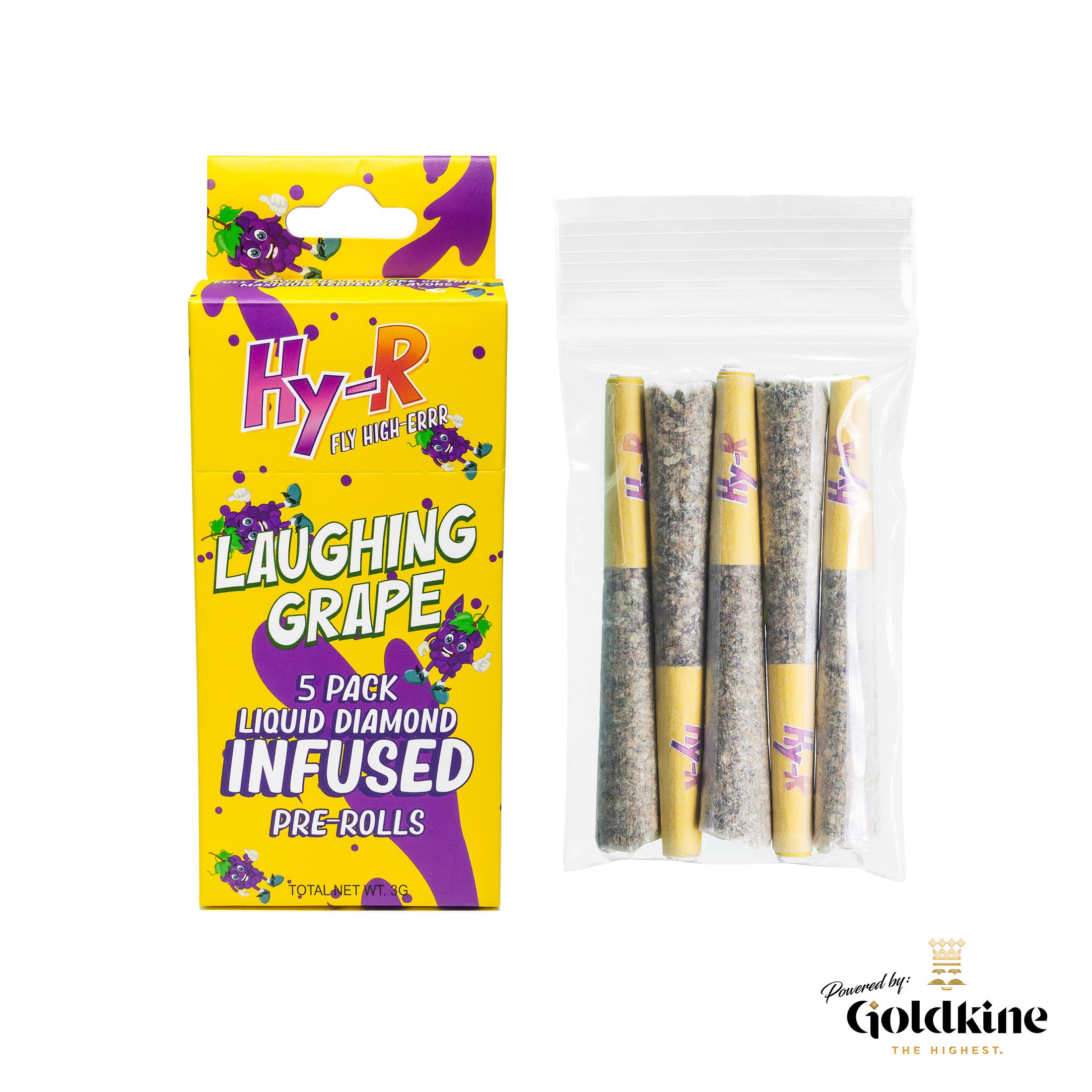 LAUGHING GRAPE - 5 PACK X 0.6G INFUSED PREROLLS