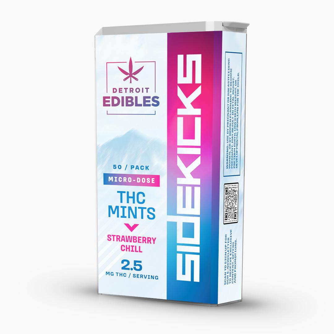 Detroit edibles - SIDEKICKS - STRAWBERRY CHILL - 100MG Main Image