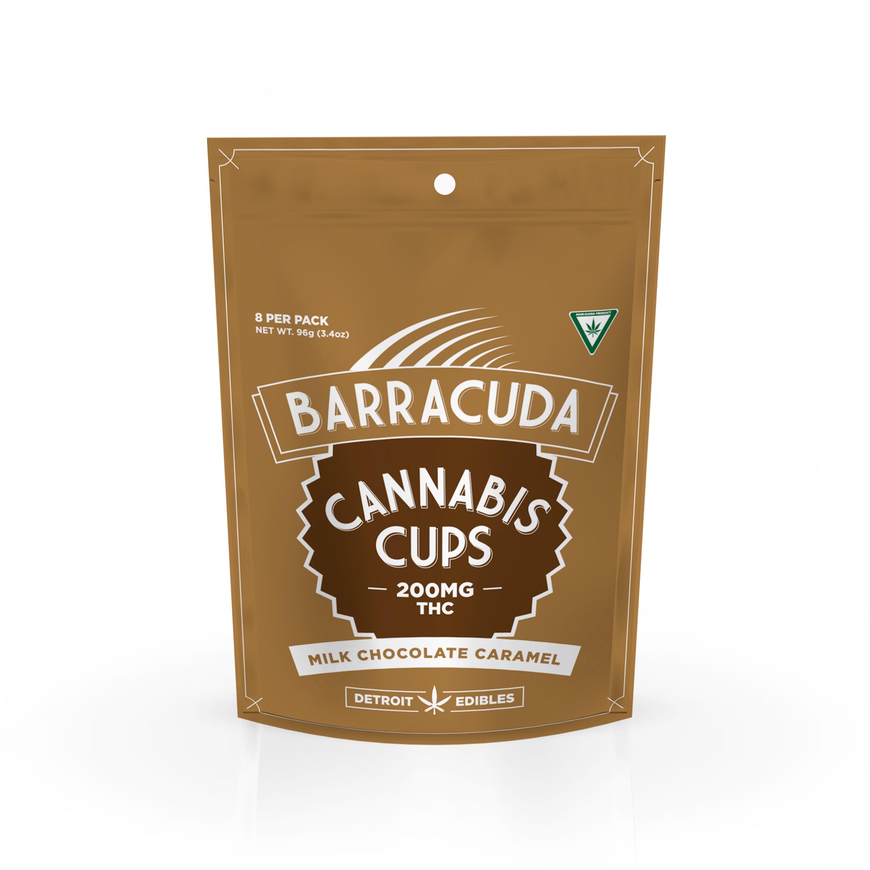Detroit edibles - BARRACUDA CUPS - MILK CHOCOLATE CARAMEL 10 X 20MG