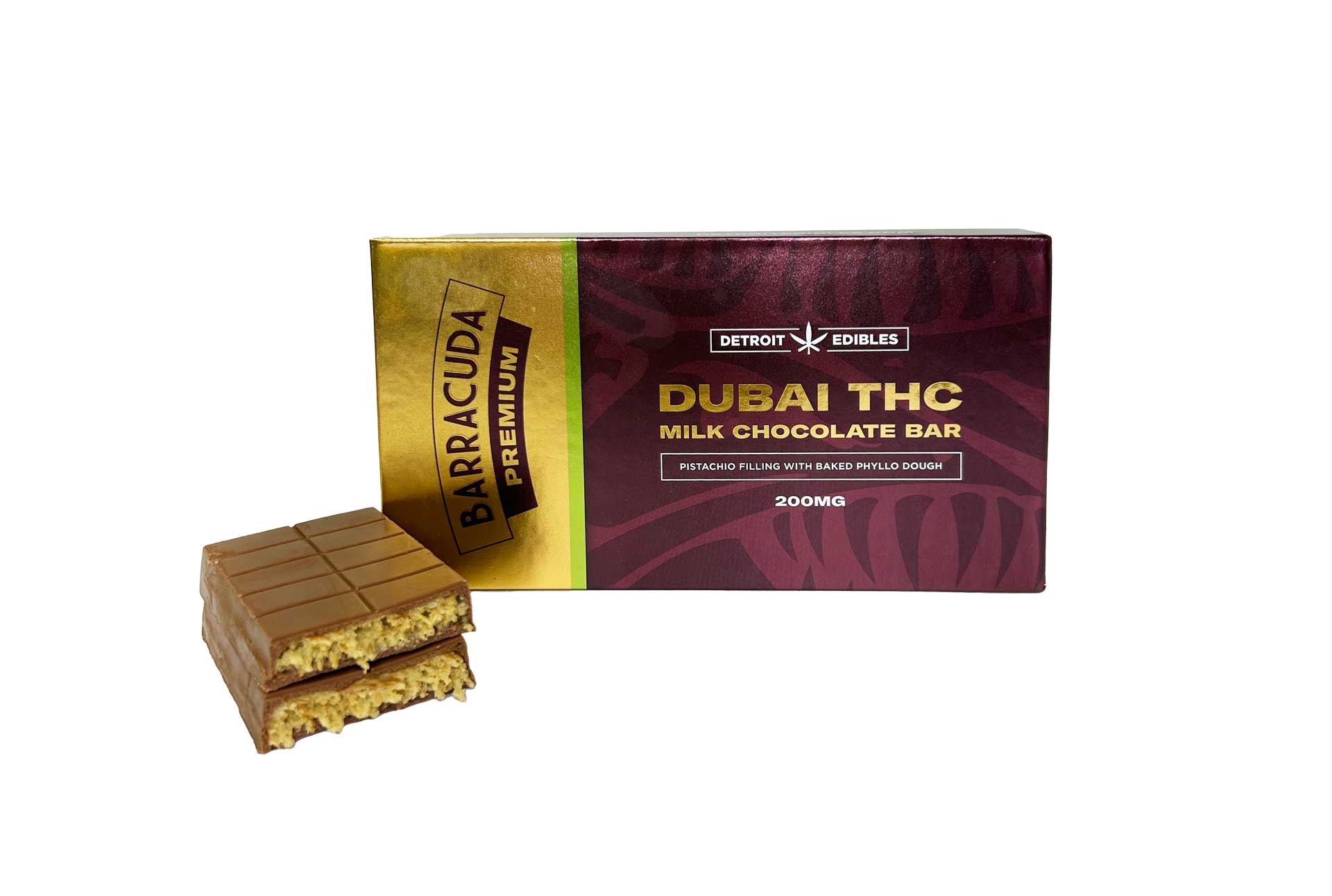 Detroit edibles - DUBAI - MILK CHOCOLATE - 200MG