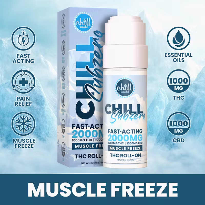 SUB ZERO 2000MG MEDICATED ROLL-ON