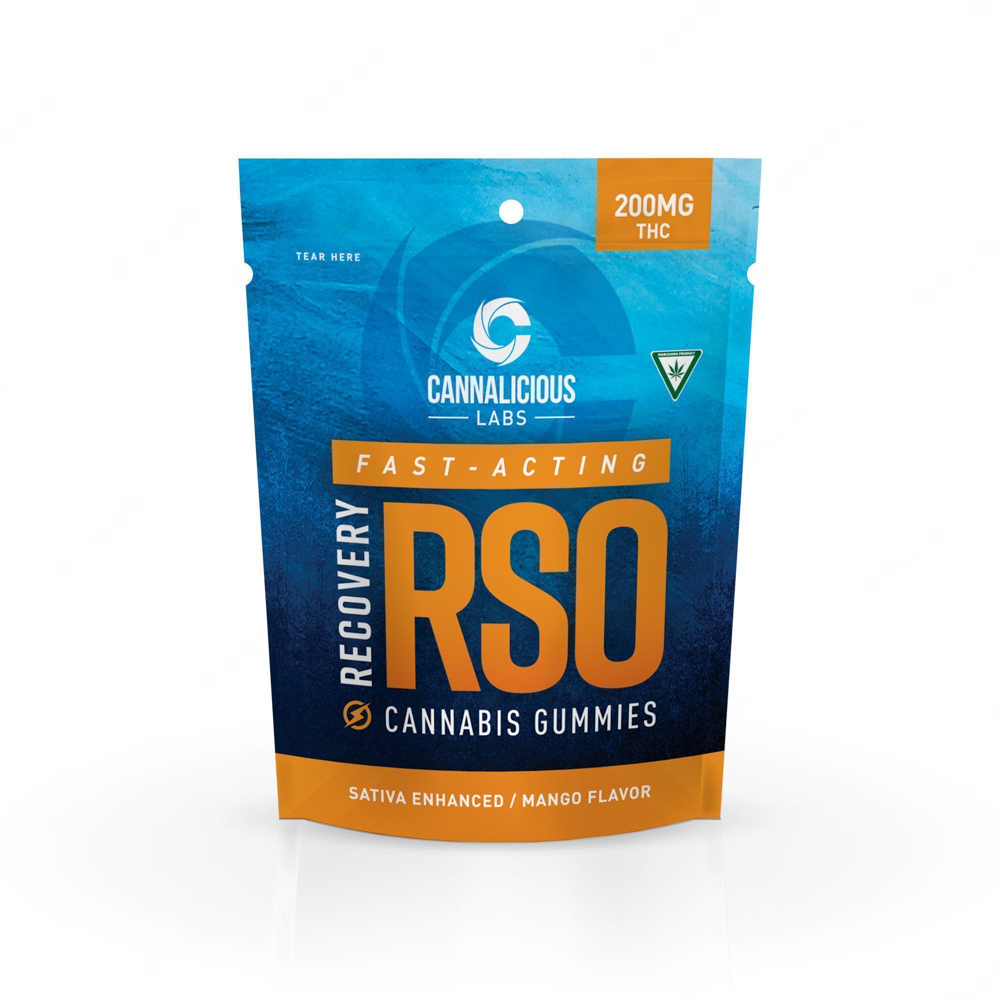 Cannalicious - RSO RECOVER - MANGO GUMMY - 200MG