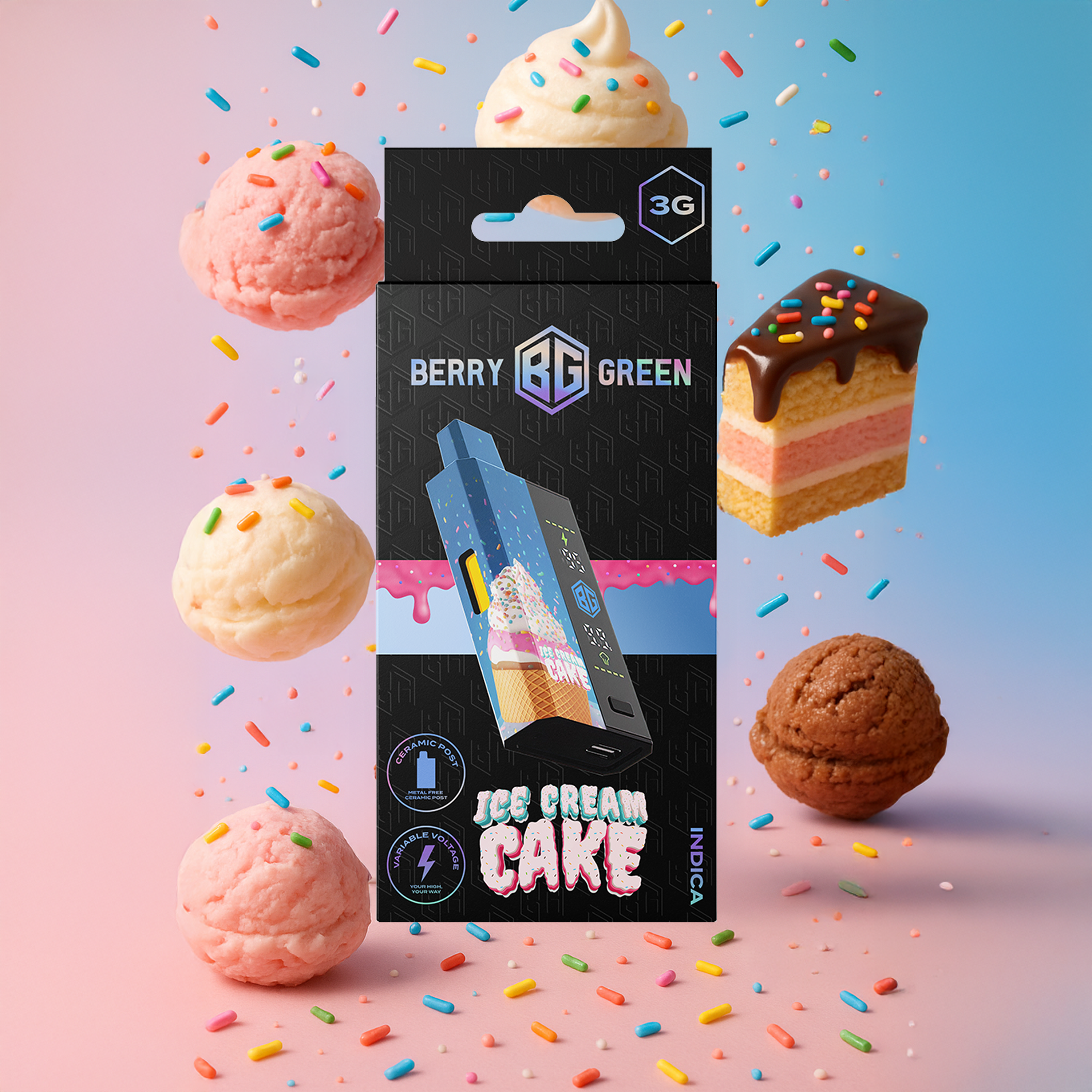 ICE CREAM CAKE 3G DISPOSABLE