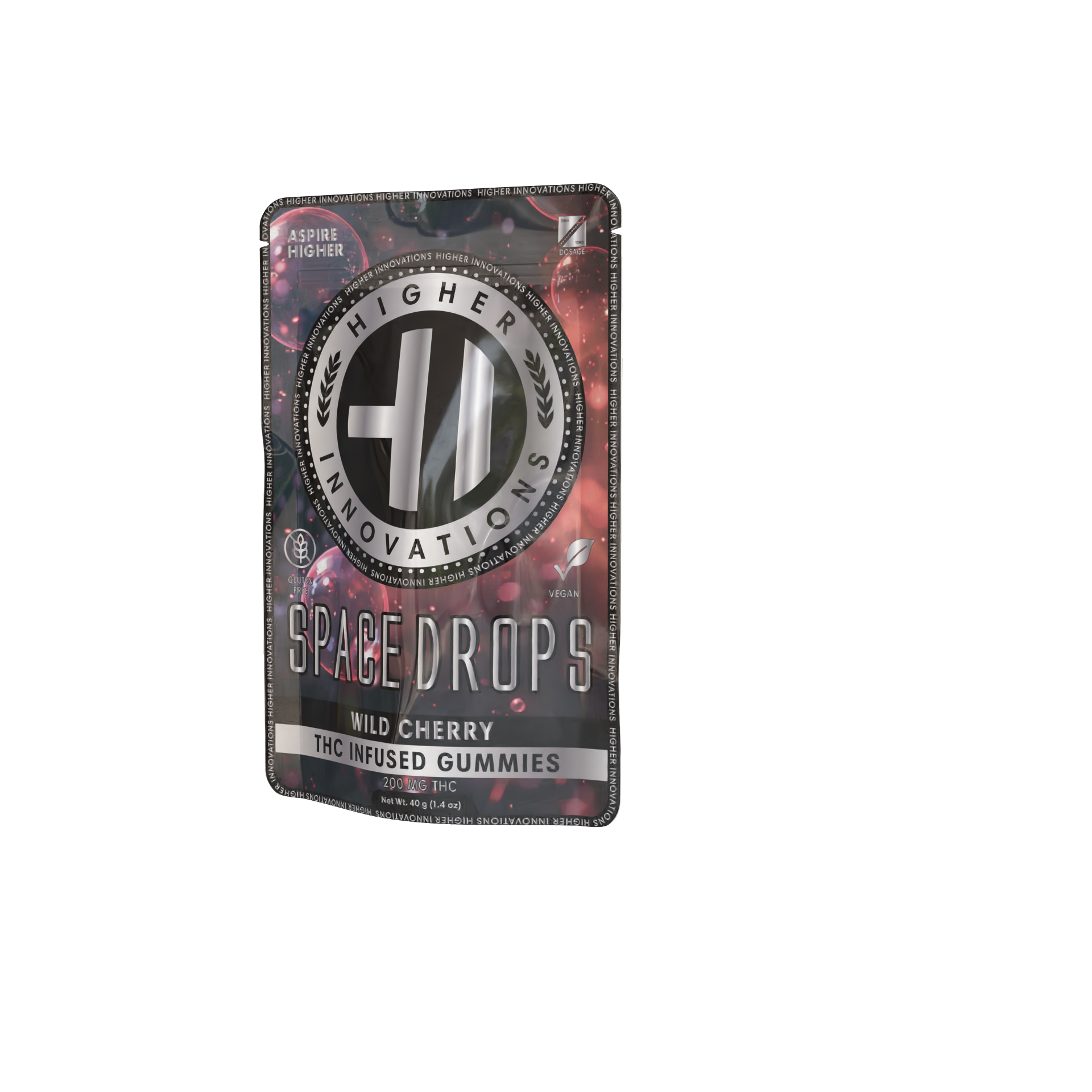 Harbor farmz - HI - WILD CHERRY SPACE DROPS GUMMIES 200MG