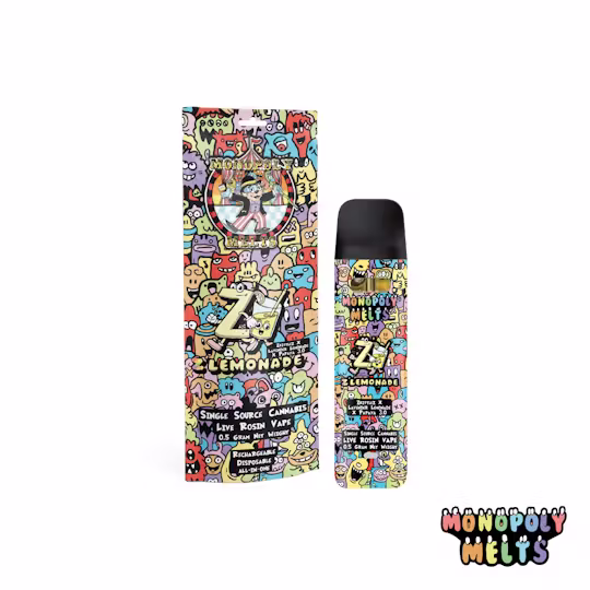 Monopoly melts - Z'LEMONADE 0.5G LIVE ROSIN DISPOSABLE Main Image