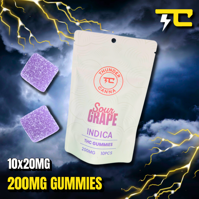 Thunder canna - SOUR GRAPE 10 X 20MG - 200MG