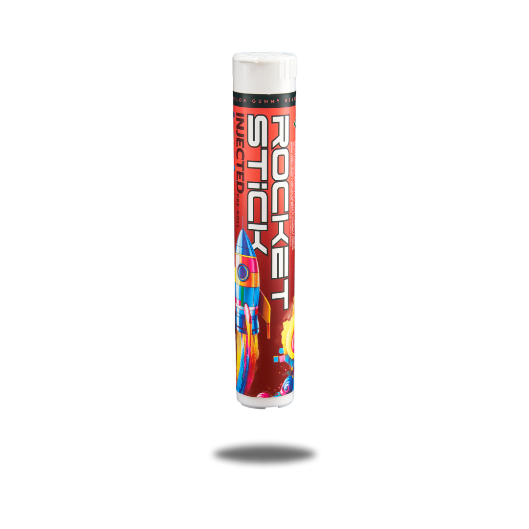 Distro 10 - WATERMELON GUMMY BEARS ROCKET STICK 1.2G INFUSED PRE ROLL Main Image