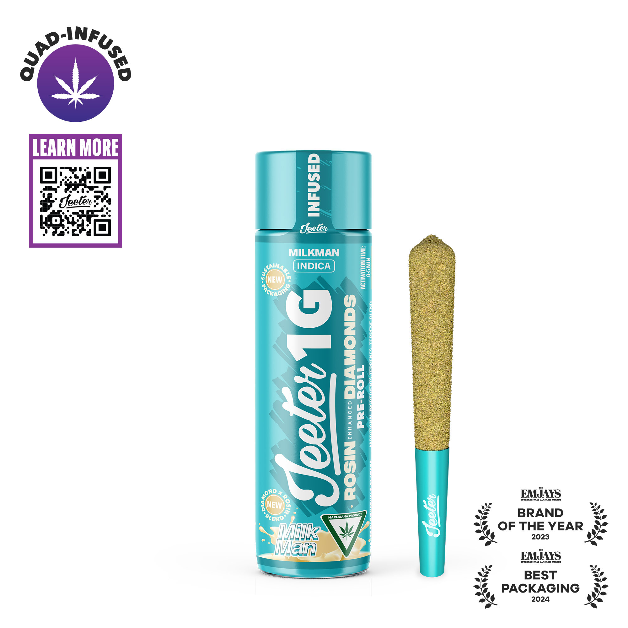 Jeeter - MILKMAN ROSIN INFUSED 1G PREROLL