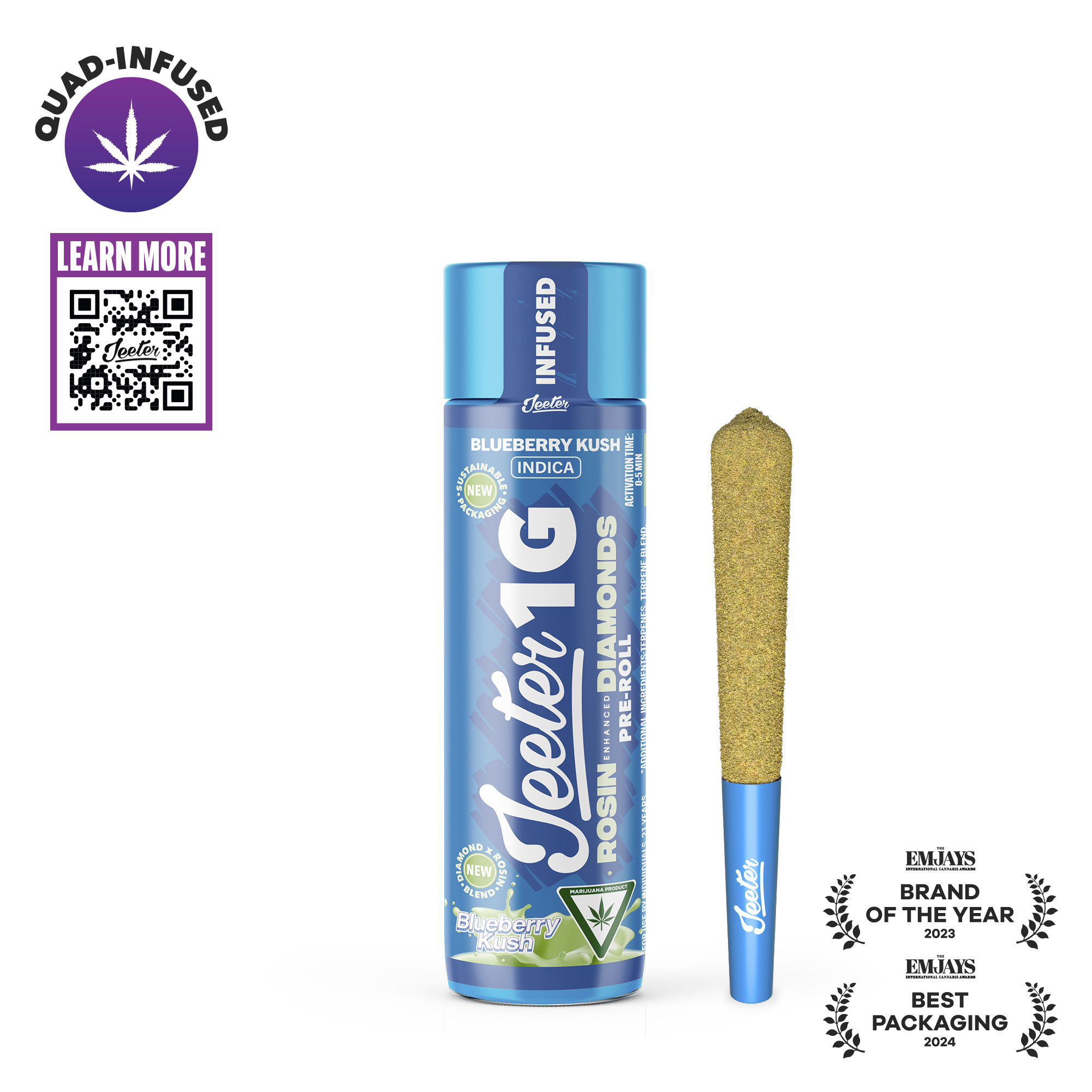 Jeeter - BLUEBERRY KUSH 1G PREROLL