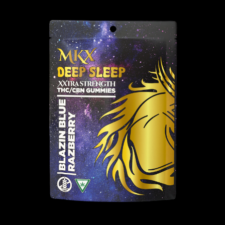 DEEP SLEEP BLUE RAZZ CBN GUMMIES (200MG THC 50MG CNB)