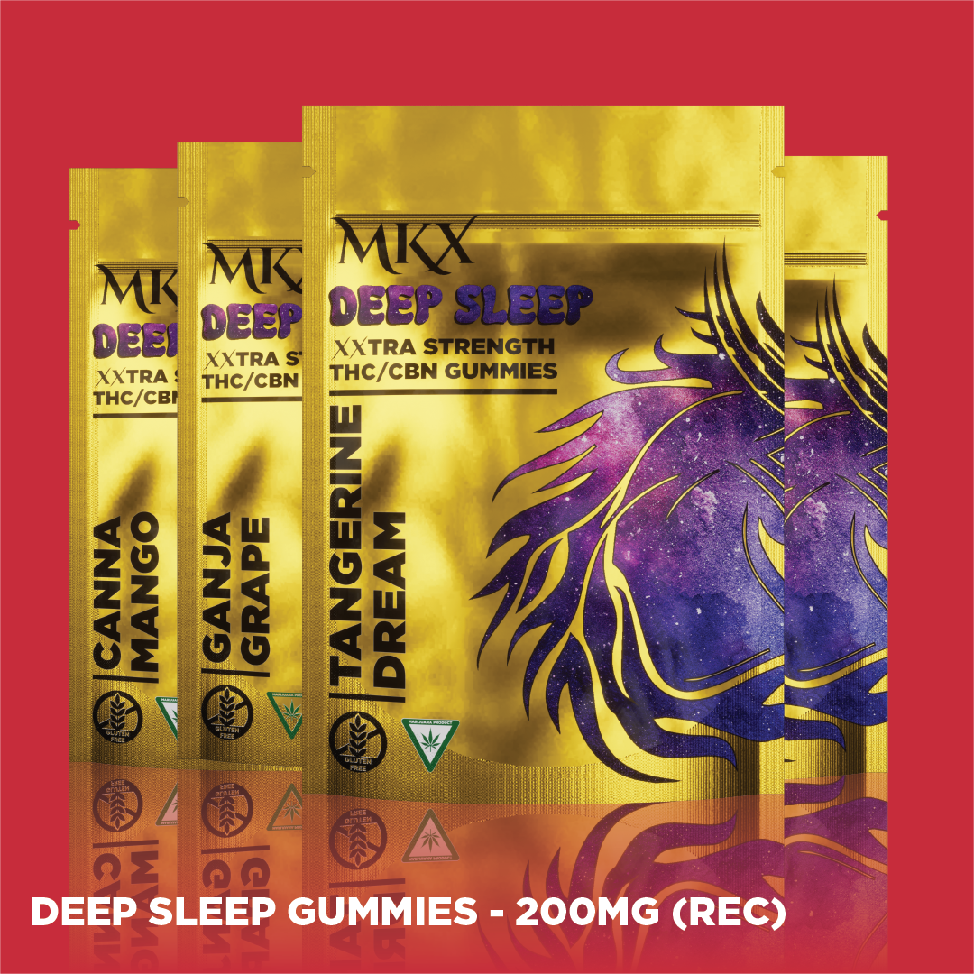 Mkx - DEEP SLEEP MANGO CBN GUMMIES (200MG THC: 50MG CBN)