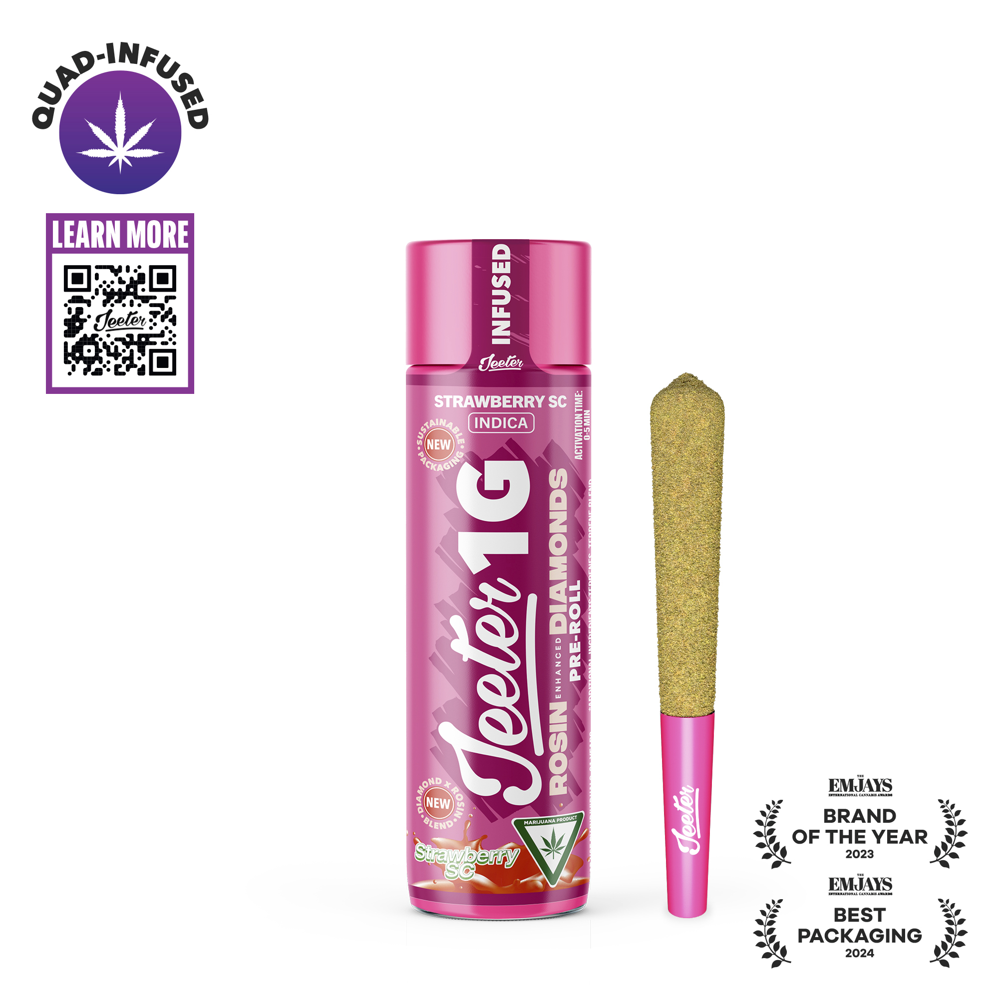 STRAWBERRY SHORTCAKE 1G INFUSED PREROLL