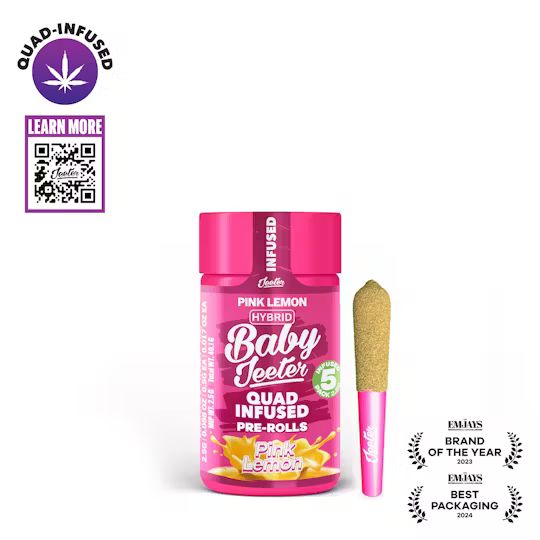 Jeeter - PINK LEMON INFUSED BABY JEETER 0.5G X 5 PRE ROLL Main Image