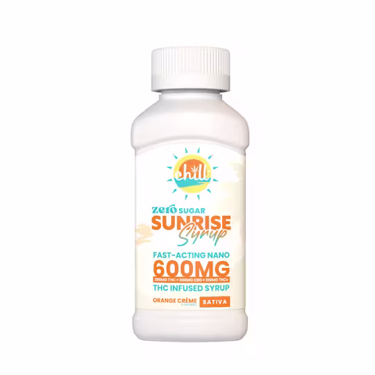 ORANGE CREME Syrup 200mg THC +300mg CBG +100mg THCv ZERO SUGAR SYRUP