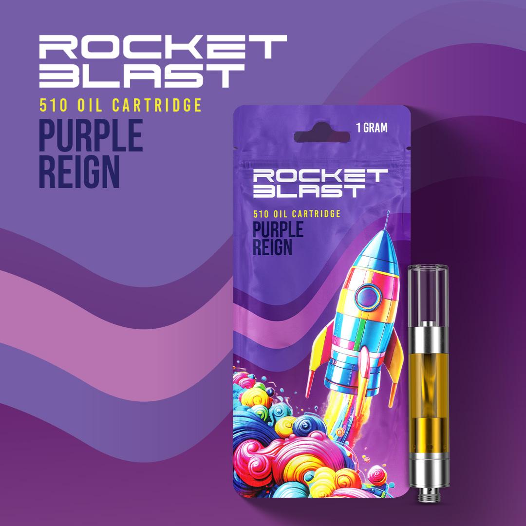 ROCKET BLAST- PURPLE REIGN 1G CARTRIDGE