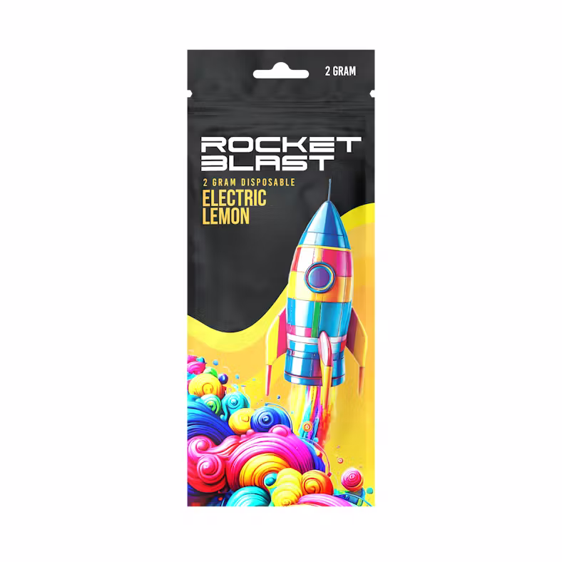Distro 10 - ROCKET BLAST - ELECTRIC LEMON - 2G DISPOSABLE