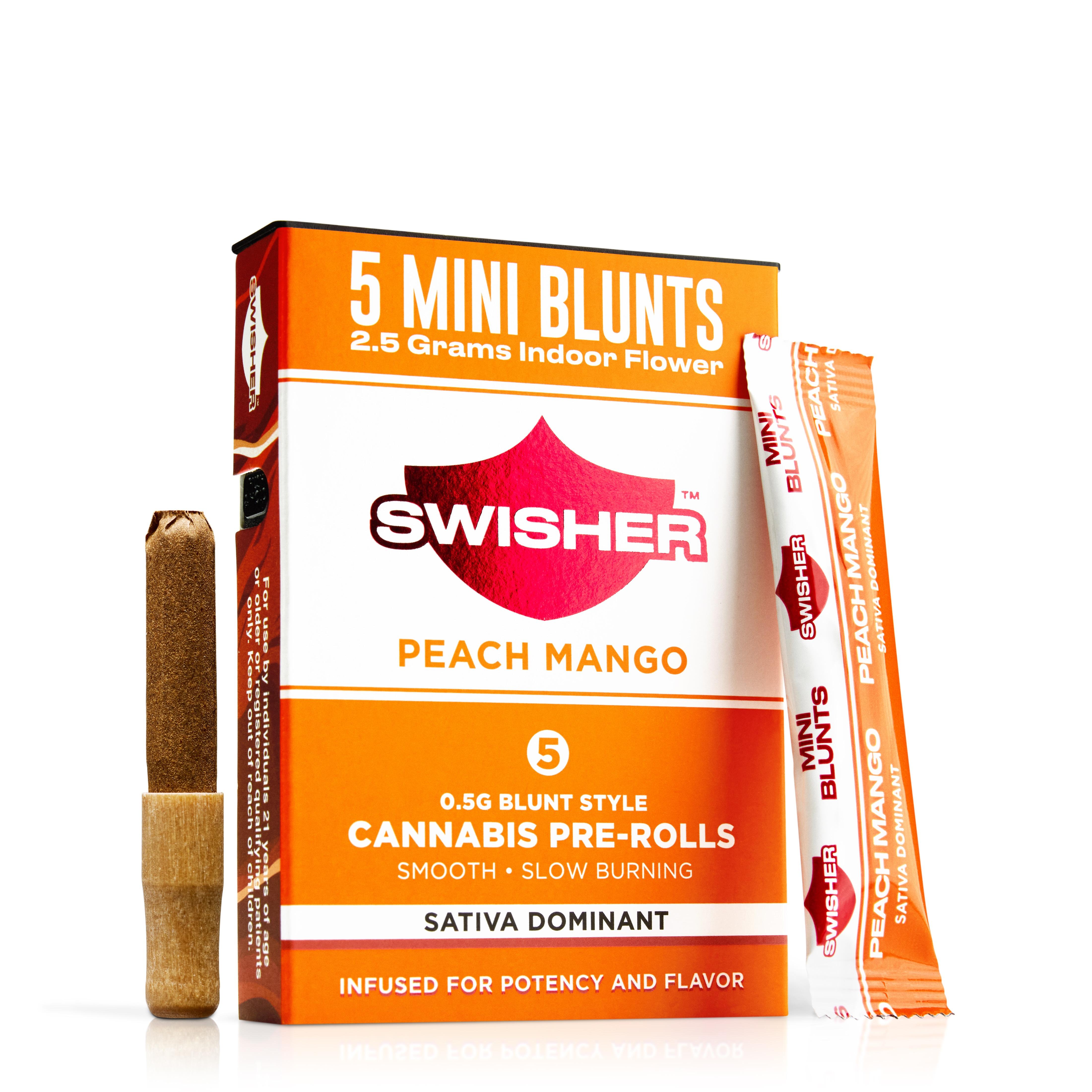 Swisher - PEACH MANGO 5-PACK .5G INFUSED MINI BLUNTS