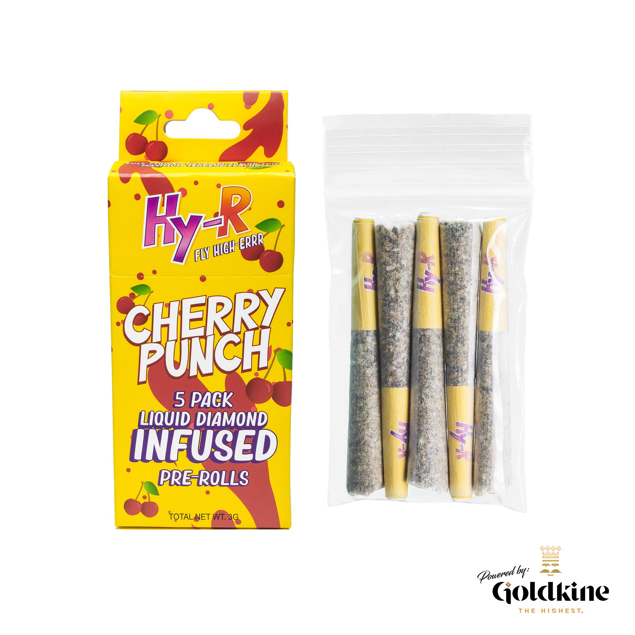 CHERRY PUNCH - 5 PACK X 0.6G INFUSED PREROLLS