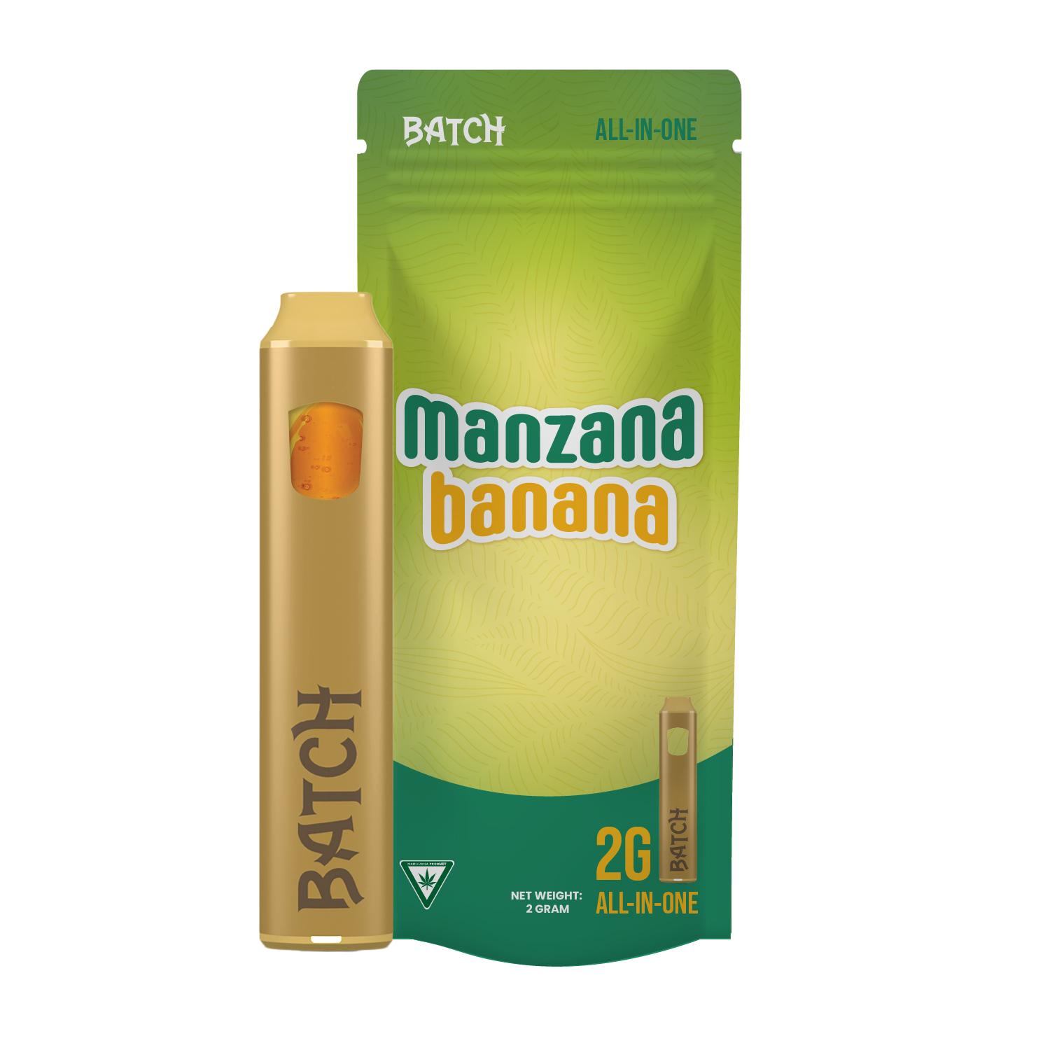 Batch - MANZANA BANANA 2G DISPOSABLE