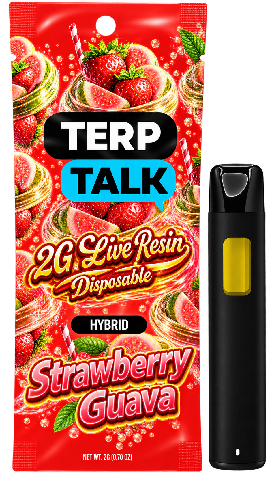 Terp talk - Strawberry Guava 2G Live resin Disposable - 2 g Main Image
