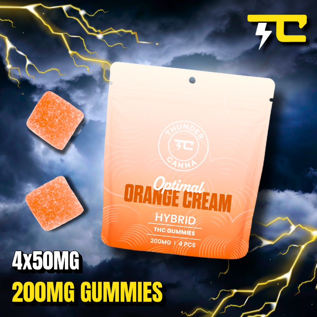 Thunder canna - ORANGE GUMMIES 4CT 200MG