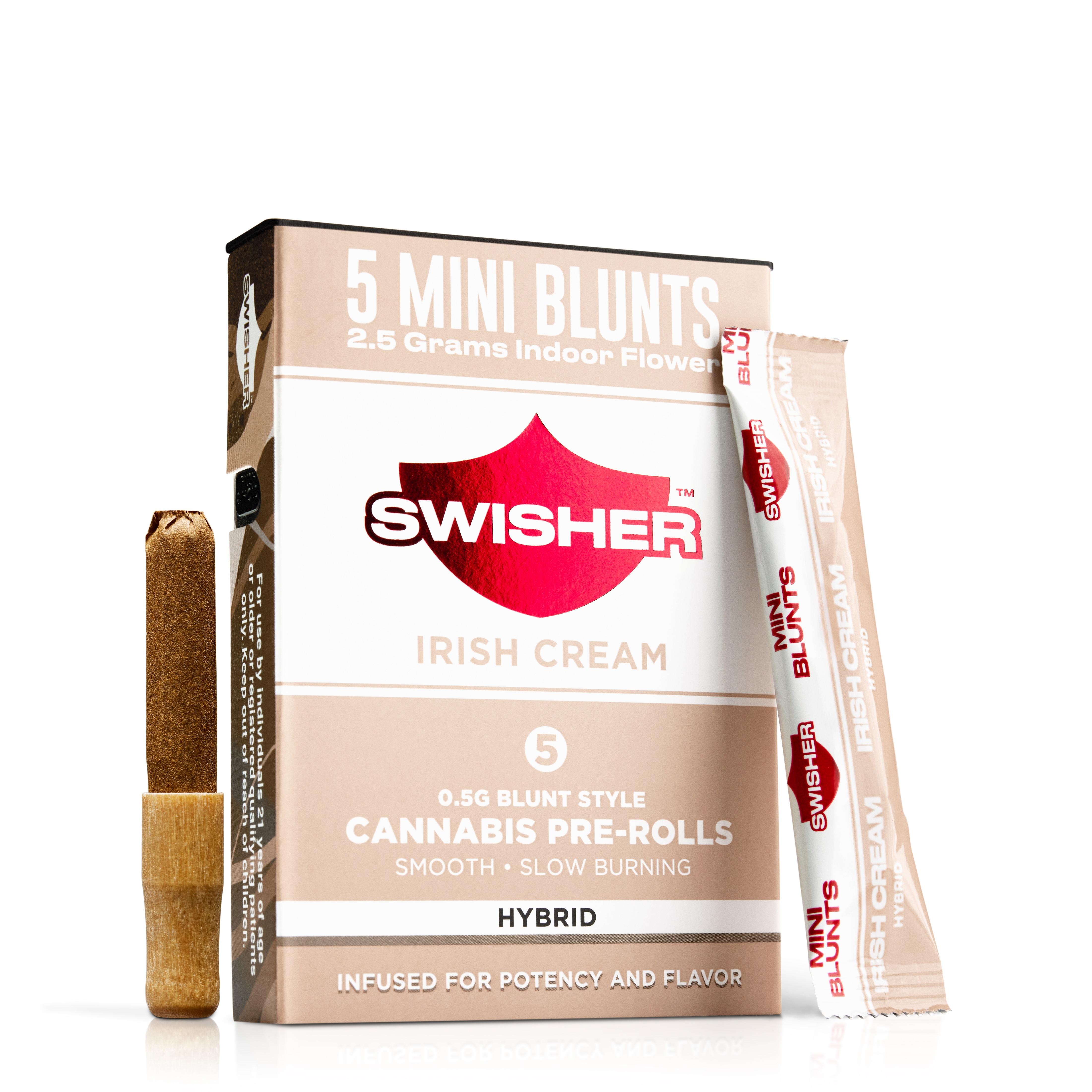 IRISH CREAM 5-PACK .5G INFUSED MINI BLUNTS