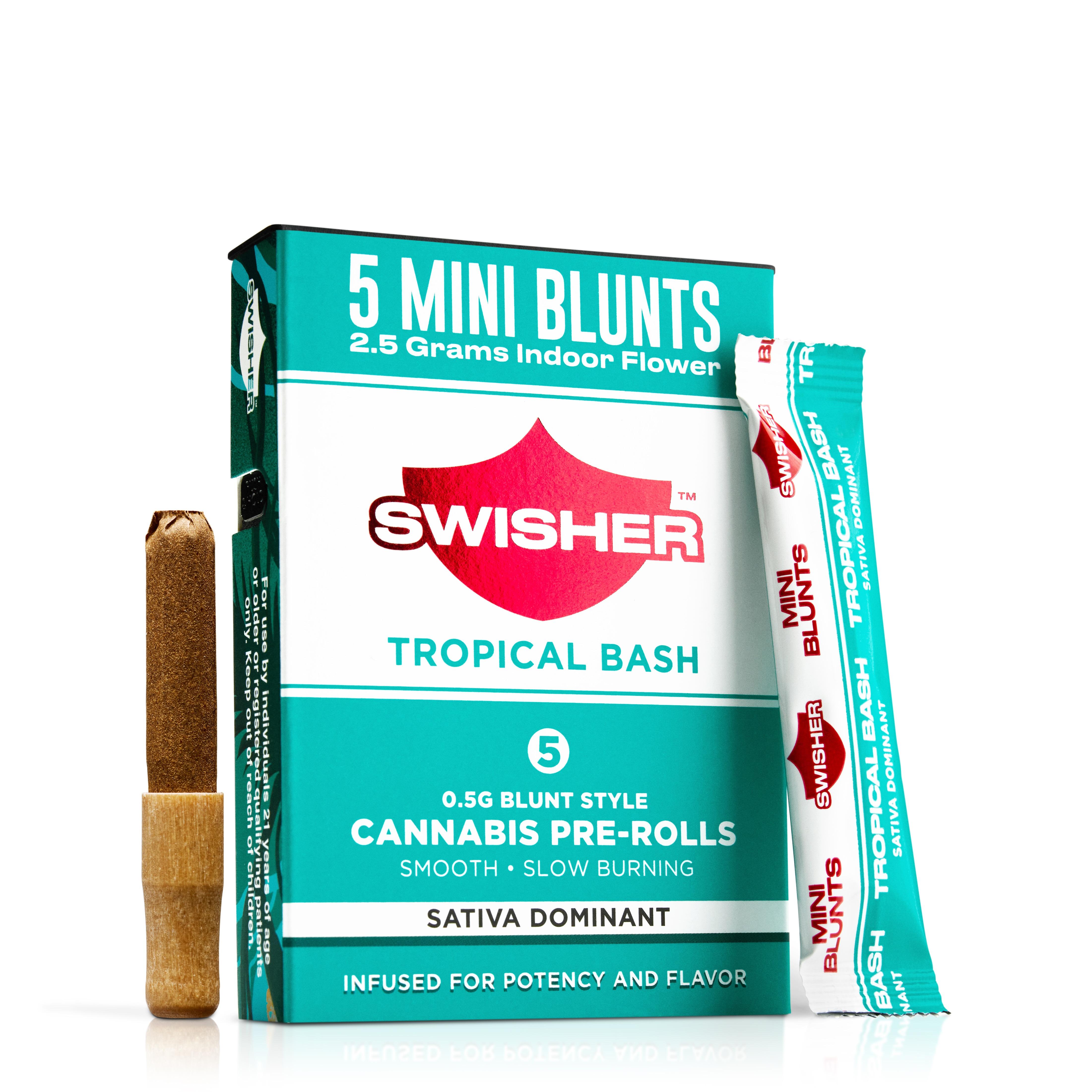 TROPICAL BREEZE 5-PACK .5G INFUSED MINI BLUNTS